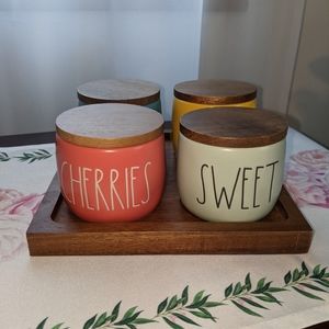 NEW Rae Dunn ice cream bar set